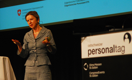 Dr. iur. Fürsprecherin, Direktorin Eidg. Personalamt, Bern, beim Personaltag Kulturonline.ch