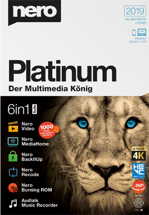 Archiv-Info: Nero Platinum 2019 – Der Multimedia König