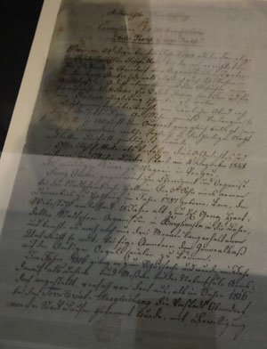 Niederschrift von «Stille Nacht» im Salzburg Museum Foto ROPO auf Kulturonline.ch