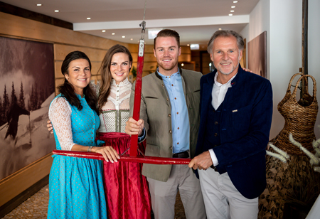 Die Unternehmerfamilie vom Hotel Jungbrunn in Tannheim / Tirol