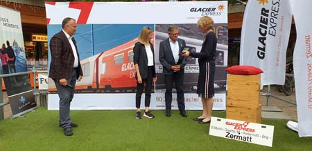 90 Jahre Glacier Express Empfangsgeschenk in Zermatt