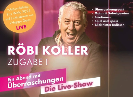 Premiere mit Zugabe I - Röbi Koller mit Premiere in Wil
